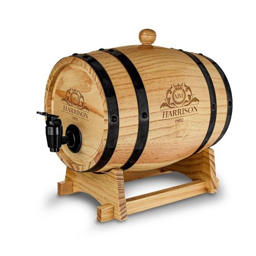 Asztali csapos whiskys hordó fából