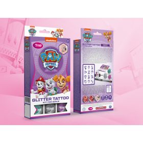 Mancs őrjárat csillámtetoválás szett lányos