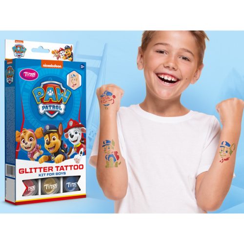 Mancs őrjárat csillámtetoválás szett fiús