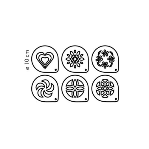 myDRINK Cappuccino díszítő sablonok, 6db