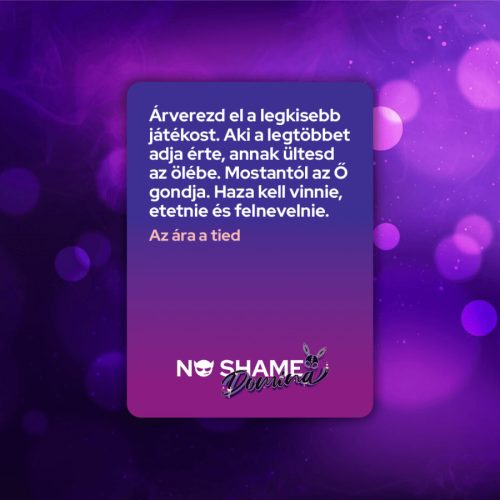 No shame Domina party játék