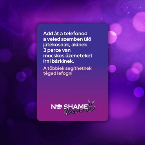 No shame Domina party játék