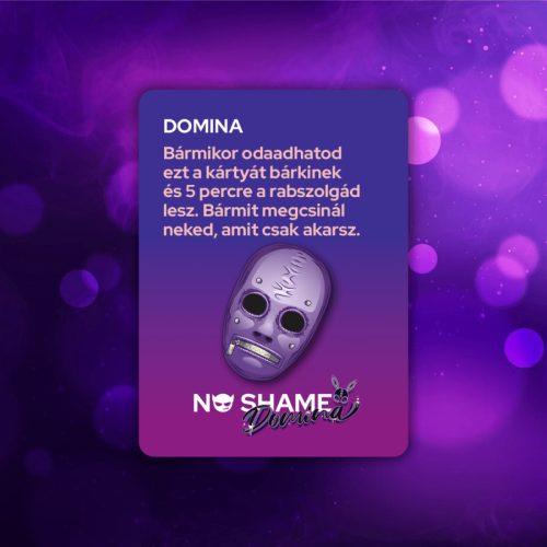 No shame Domina party játék