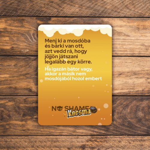 No shame Kocsma party játék