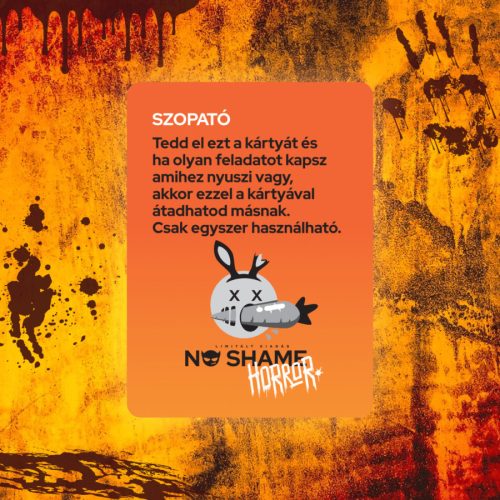 No shame Horror party játék