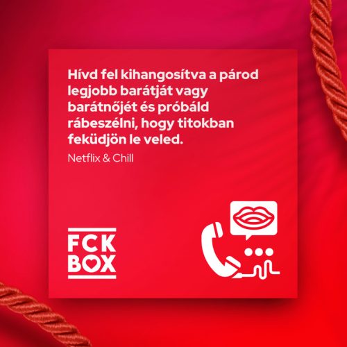 Fck box társasjáték pároknak (büntető kötéllel a dobozban)
