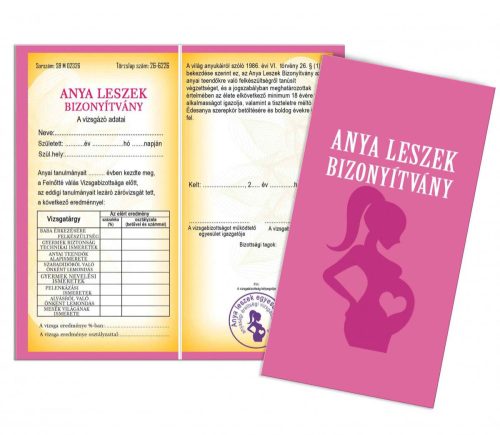 Anya leszek bizonyítvány 