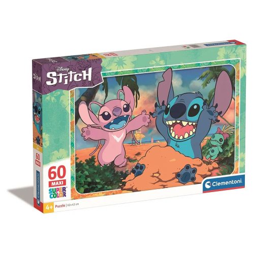 Lilo és Stitch, A csillagkutya Sand 60 db-os maxi puzzle Clementoni