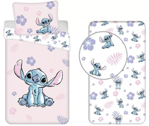 Lilo és Stitch, A csillagkutya Pink ágyneműhuzat és gumis lepedő szett