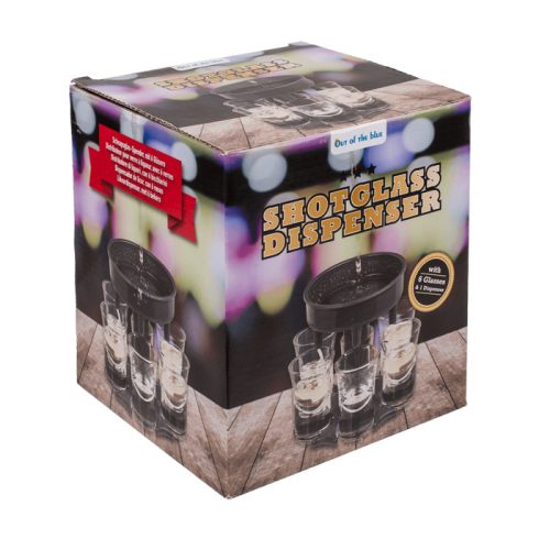 Rövid ital adagoló 6 pohárral