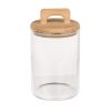 Üveg tároló edény bambusz tetővel 940ml