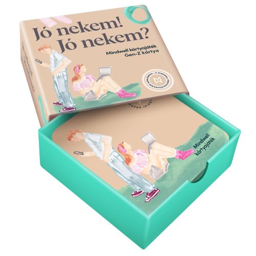 Mindwell Gen-Z beszélgetős kártyajáték 160 kérdéssel és 16 gyakorlattal: Jó nekem! Jó nekem?