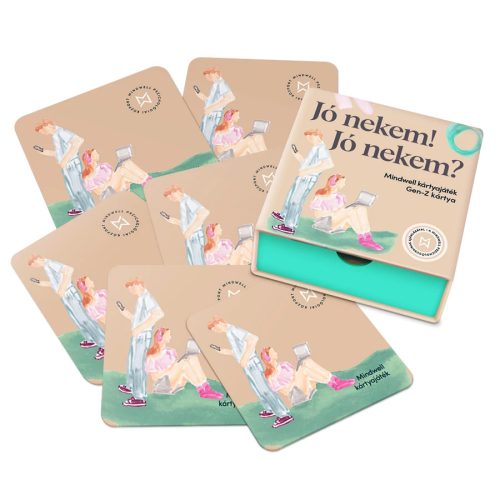 Mindwell Gen-Z beszélgetős kártyajáték 160 kérdéssel és 16 gyakorlattal: Jó nekem! Jó nekem?