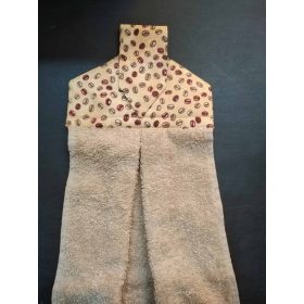 Kézműves öko kéztörlő Kávészemes